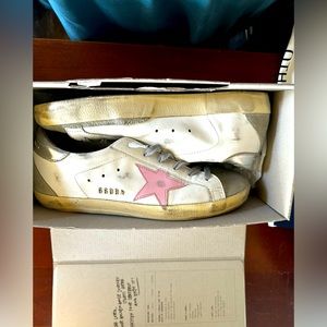 Golden Goose Superstar Mixed Leather Low-Top Sneakers